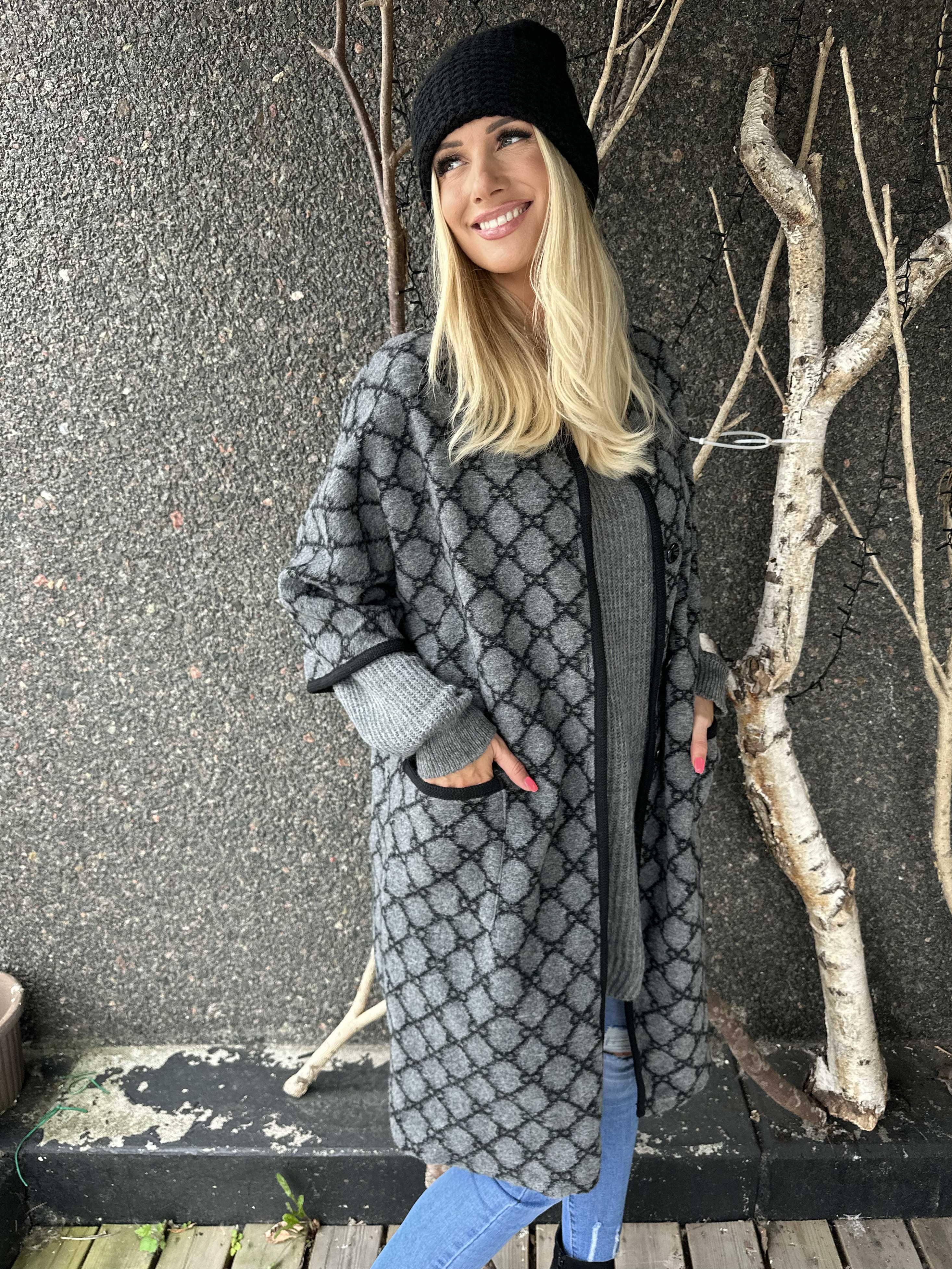 Arianna - Mønstret frakke